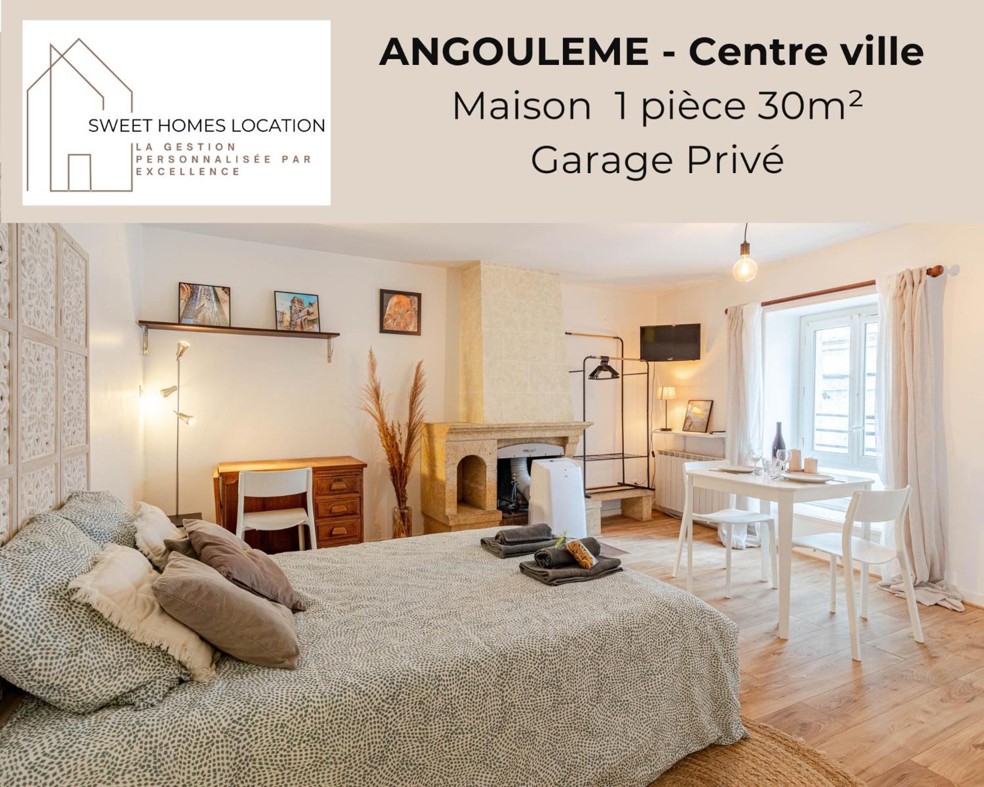 M1 Sweet Homes Angouleme L Secteur Centre Ville Remparts L Maison 1 Piece Avec Garage Prive - Animaux Acceptes Exterior foto